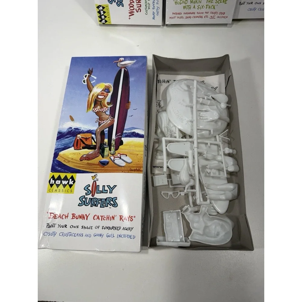 Hawk Classics Silly Surfers Complete Kits 2 Sealed Boxes 2 Open Box 4 Lot
